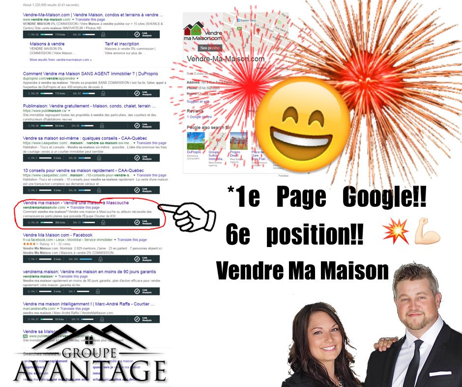 timothyprogers7's tweet photo. RT @CloutierImmo2: Nous sommes sur la première page de #google ☞ 💻 ✨ #seo #marketing #internet #kwdynamik #groupea… https://t.co/lIwNjesaT1