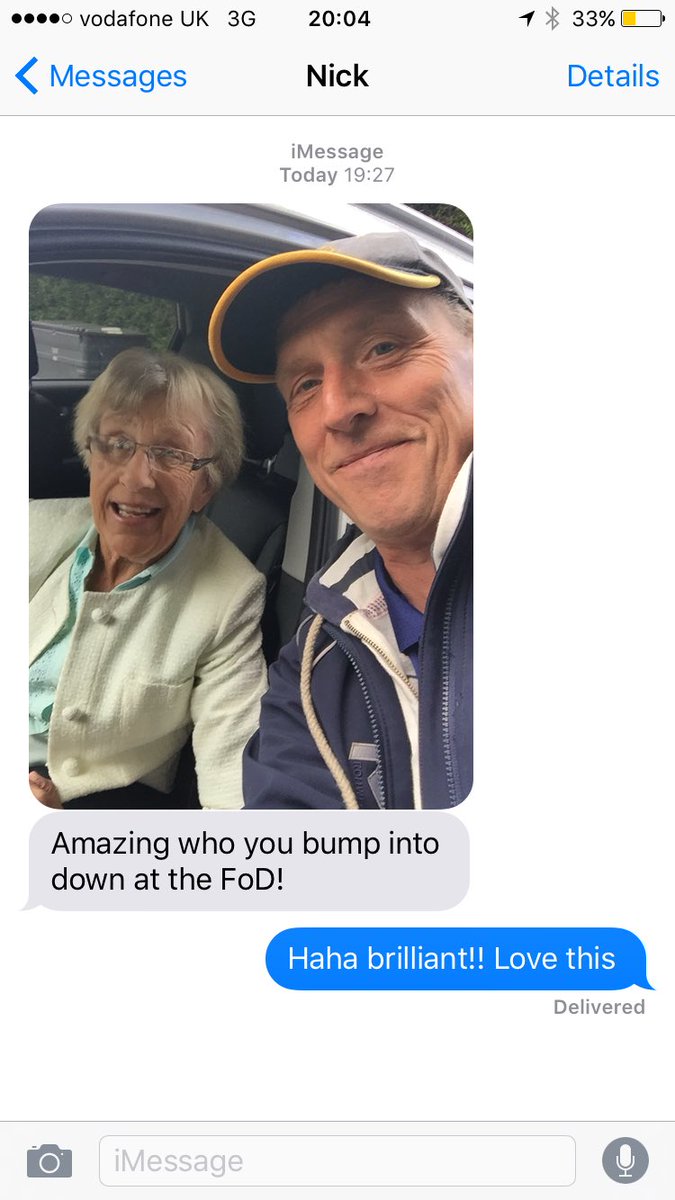 rich_browning1's tweet photo. Thanks @NickDavis_18 for the text!! Haha, got to love the grandparents ay... https://t.co/SigJfHnPXu