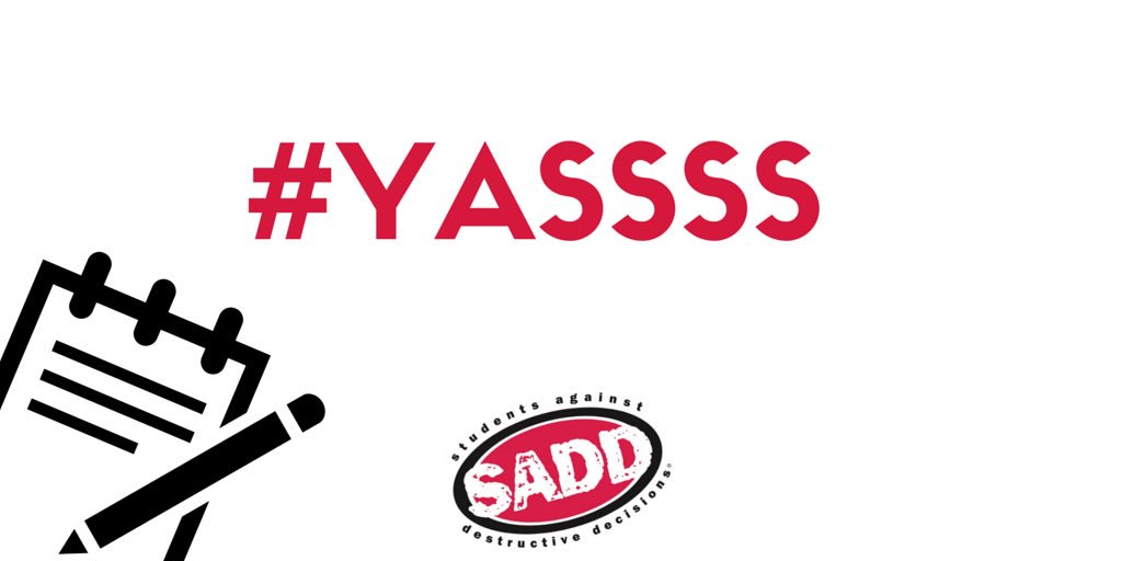 SADDnation's tweet photo. "I enlist all of you in SADD: make videos. Create things. The more you create, the more impact you make." #SADD16 https://t.co/I53epejufO