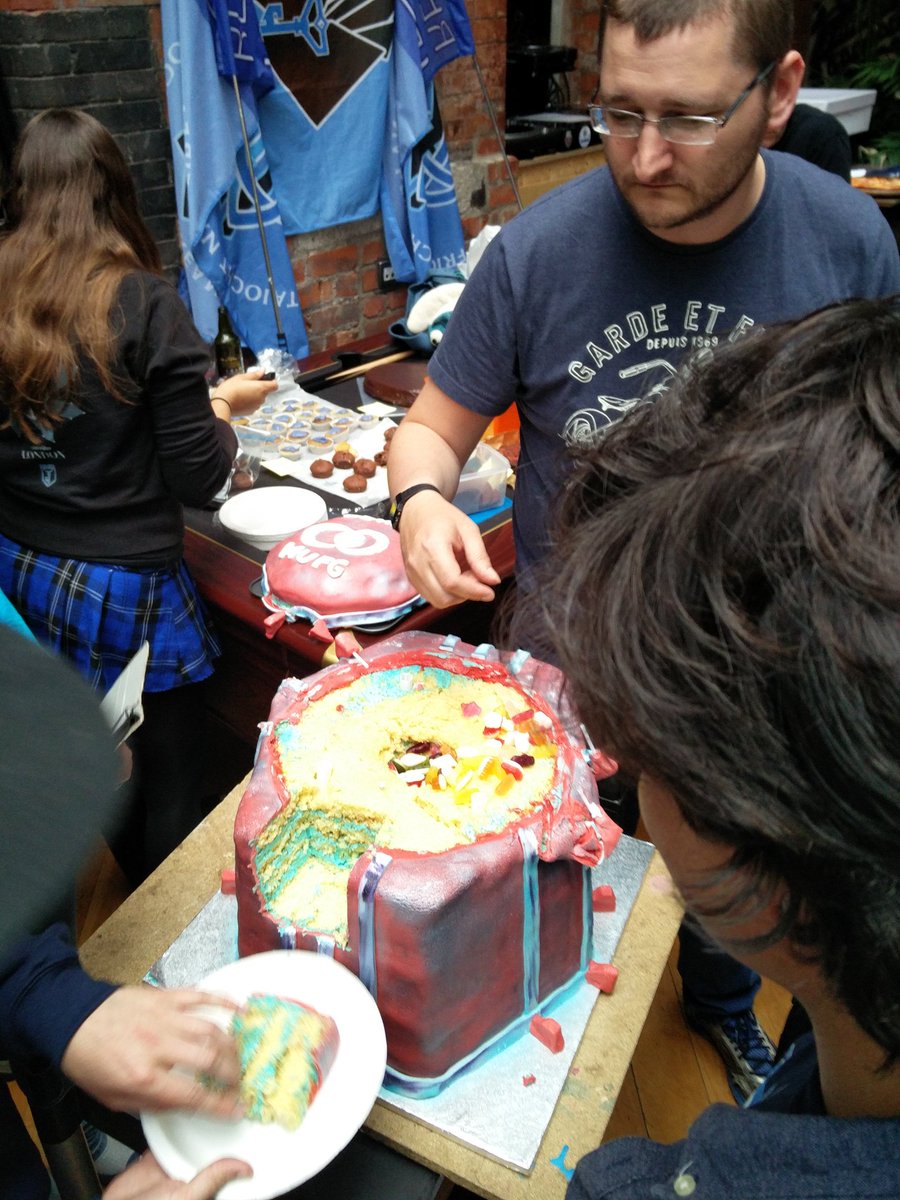 The Resistance came through and frogs got kicked. Beer and cake refuels a smurf. #aegisnovadublin #ingress