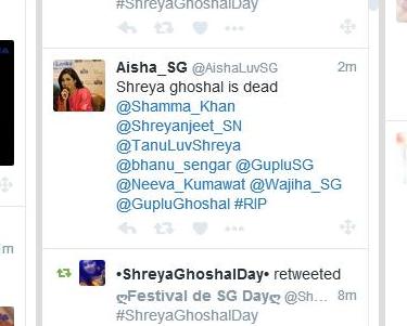 Shreyanjeet_SN's tweet photo. @shristi_SG @IMuslimahh @SG_The_SongBird @arunikadasgupta @ANUluvSHREYA @milonik2203 u guys follow her? SHAMEFUL!! https://t.co/ThuuwCdQv4