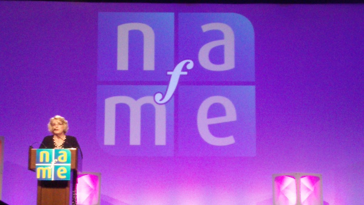 suttoncmea's tweet photo. Closing remarks for an awesome assembly. Thank you @NAfME for such a wonderful experience and all the work you do! 😀 https://t.co/k5x5ld3WtD