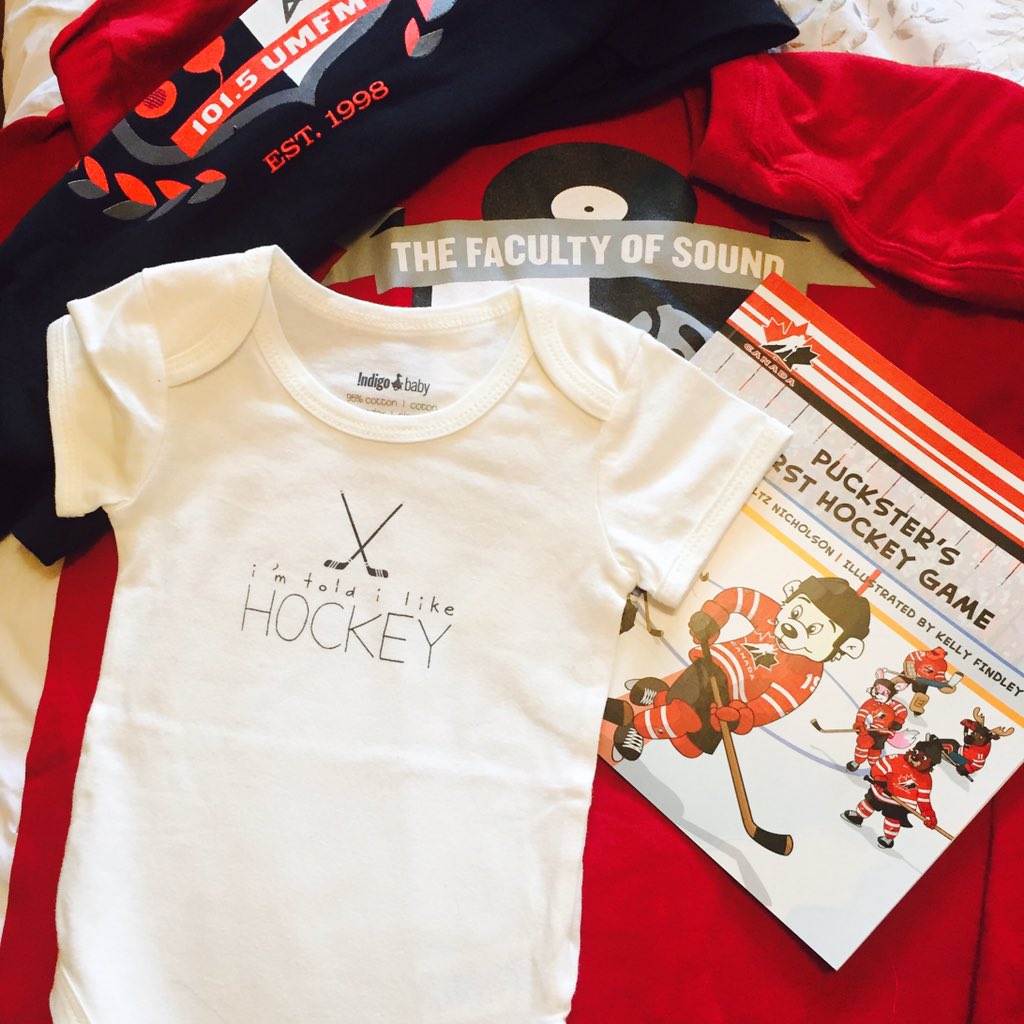 Such sweet gifts from our pals at the Hockey Show on <a href="/UMFM/">101.5 UMFM</a> (tune in Thursdays). Thank you <a href="/TeebzHBIC/">Teebz</a>!