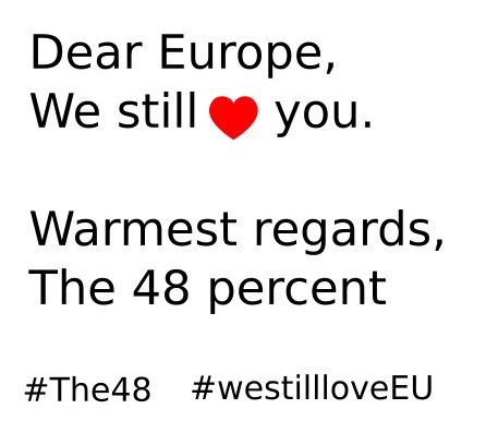 TraceyH4WHM's tweet photo. Have not tweeted much lately as fullofbusy. Quick tweet though #WeStllLoveEU
Back 2 mega #RandomHER tweets SOON.X https://t.co/ArhNCqgvaE