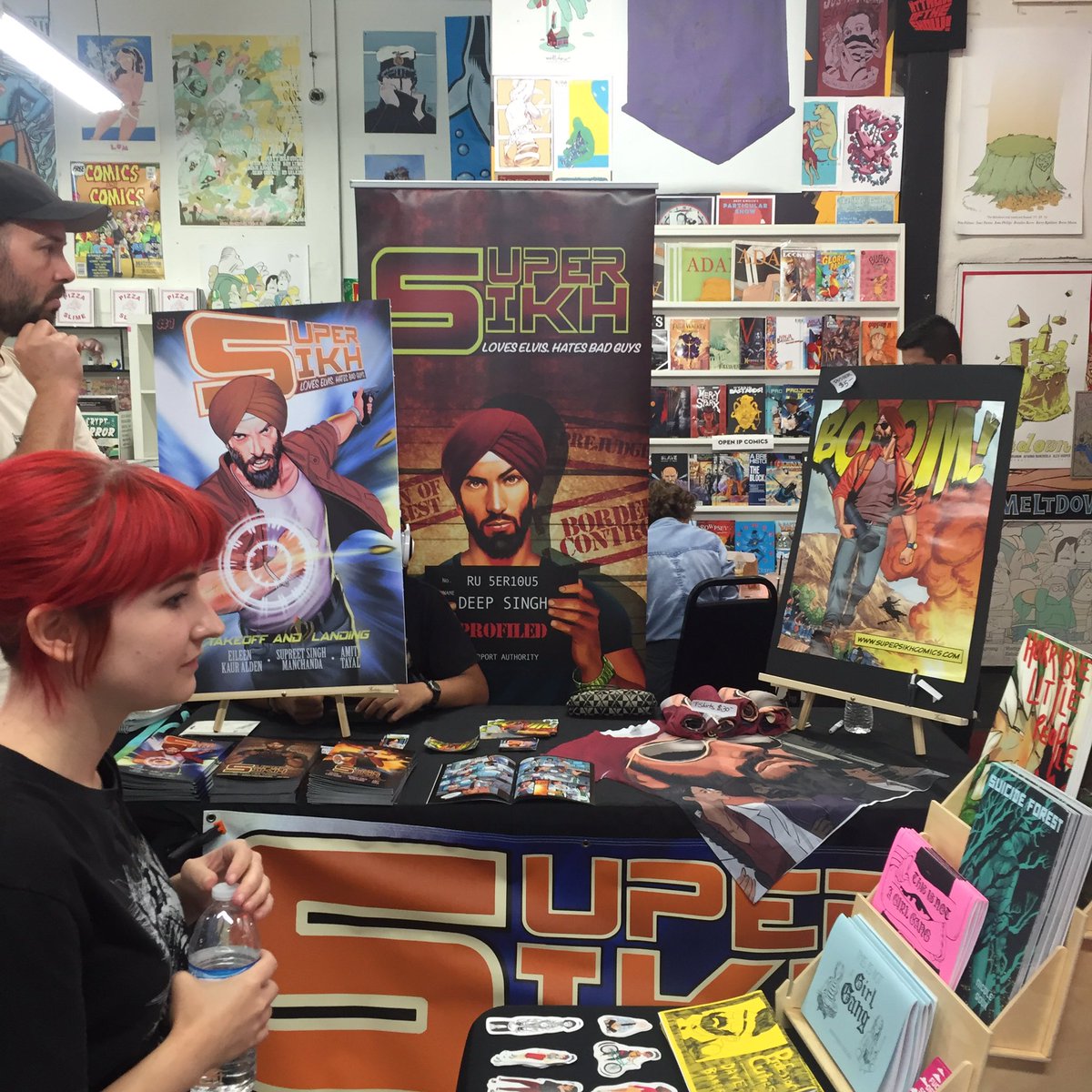 supersikhcomic's tweet image. YAY!! The first Sikh superhero comic has arrived at @MeltdownComics in LA! #SuperSikh #DeepSingh #Diversity
