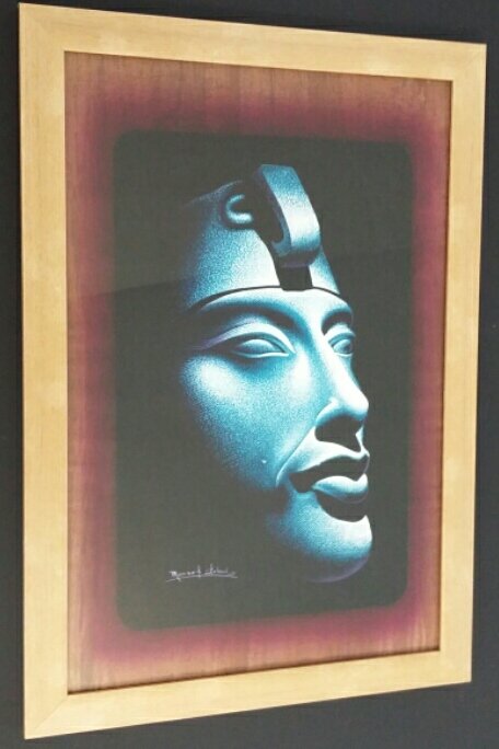 MadfishSport's tweet photo. Papyrus framing from #papyrus #papyrusframing #egypt #egyptian #egyptianpapyrus #framing #bespokeframers https://t.co/WBdNCmS4Sq