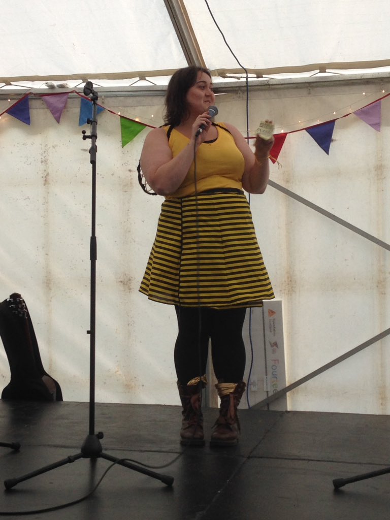 Hearing from 'Busy Bees' at Spark in the Park @FSFourteen #fourteen