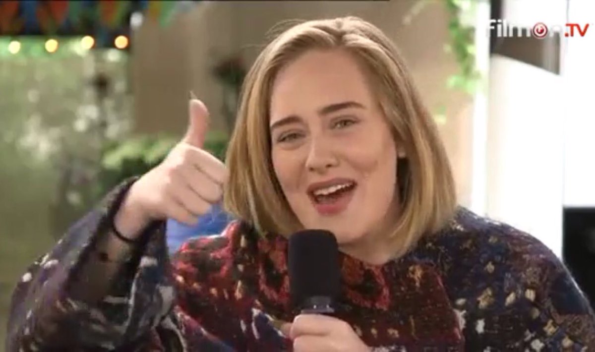 adelereacts's tweet image. “I don't want anymore kids.”