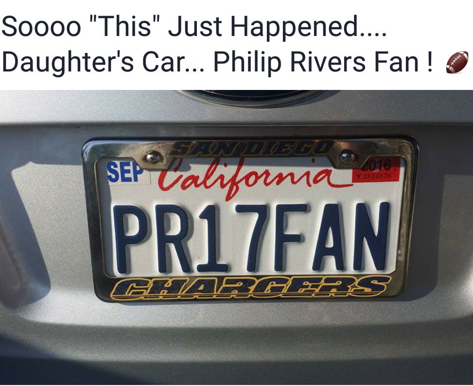 DF14FAN's tweet photo. Philip Rivers Fan ? 
Yes I Am !!! 🏈🏈🏈 https://t.co/YGlTOneY6u