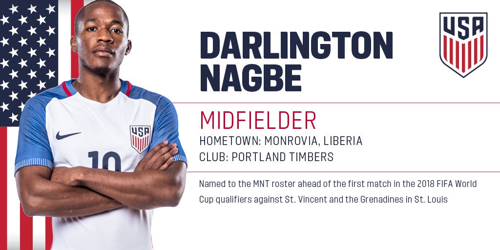 ComSocialCA2016's tweet photo. Min 79. Segundo cambio en @ussoccer : Sale Bradley e  Ingresa Darlinton Nagbe https://t.co/E2MYIe9yCT
