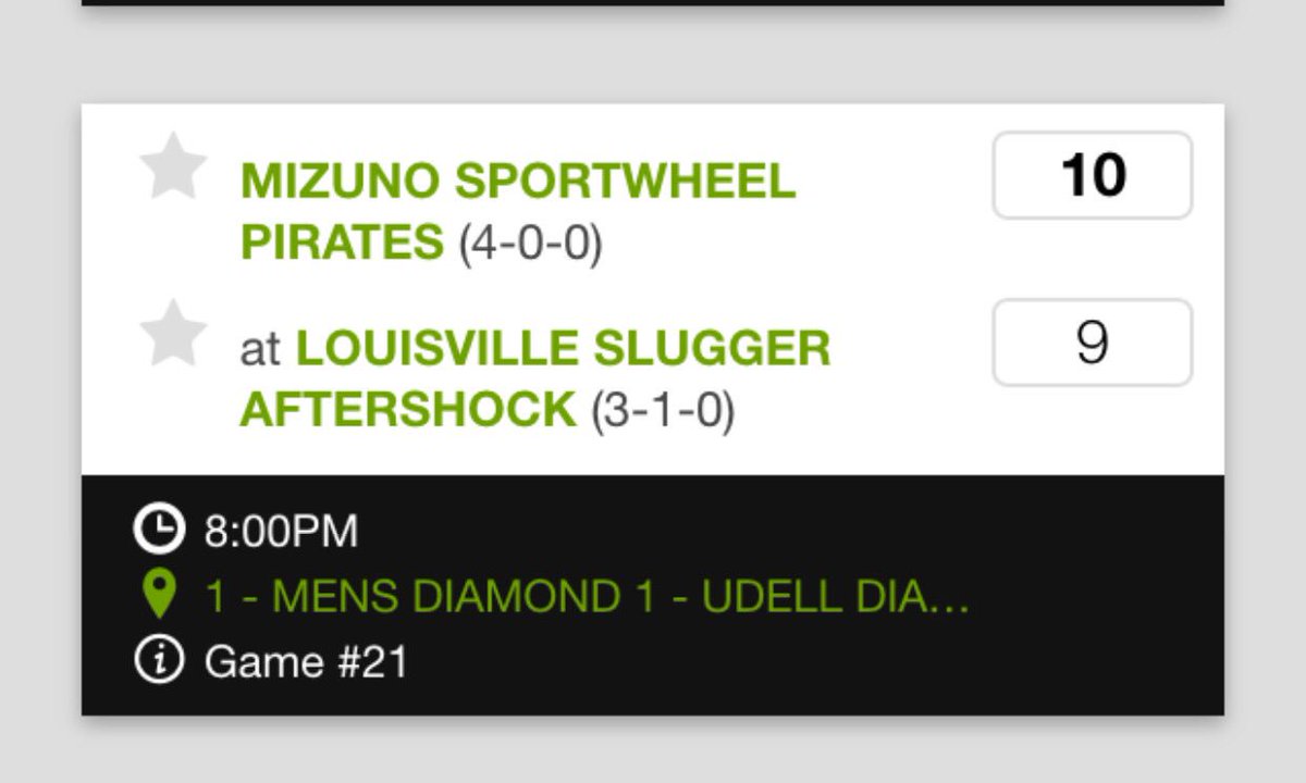 nshootout's tweet photo. Men's division undefeated game. Pirates win in the bottom of 7. @spnslopitch https://t.co/OHDMahNOS0