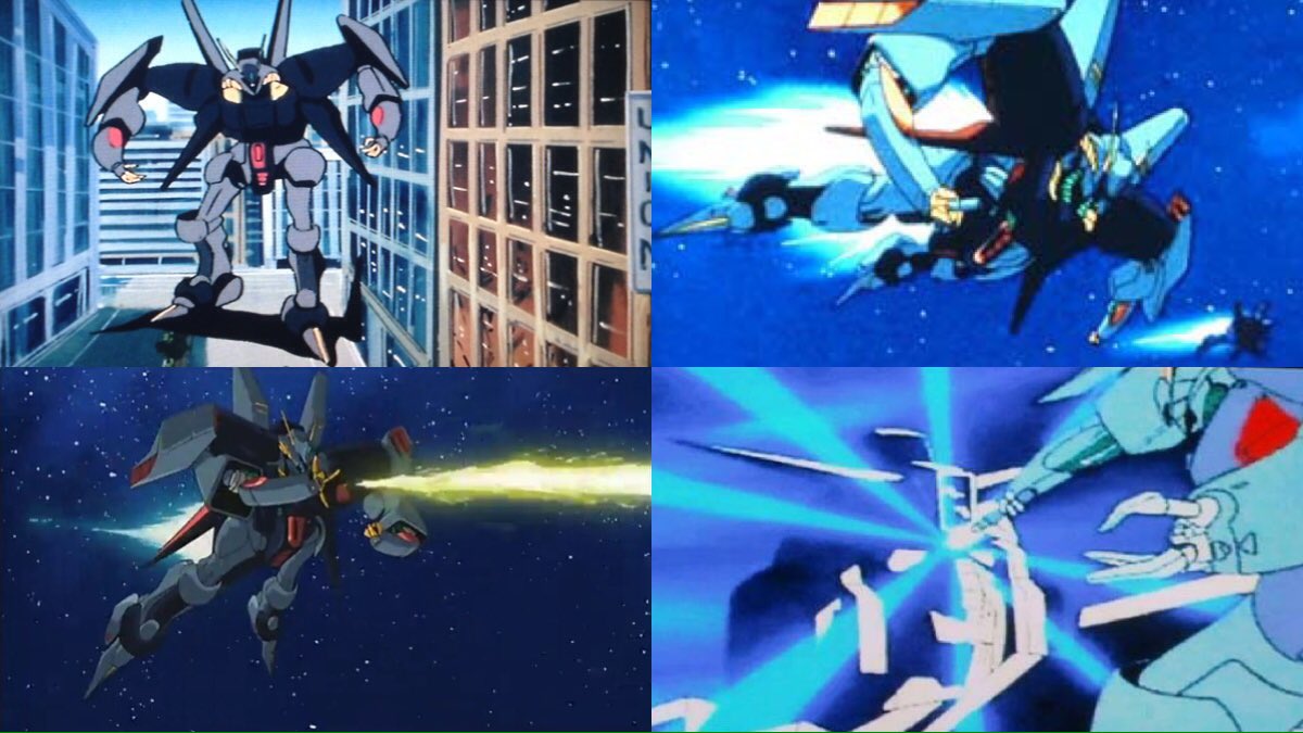 ヨラン ぺーるぜん Sur Twitter ジオンばっかにいいカッコさせません バイアラン はティターンズ 連邦 でジェリドが乗った機体 腕にガブスレイのクロー ブースターユニットの増加 脚部クロー化 頭部センサー変更したバイアラン カスタムが 無双する G Uc