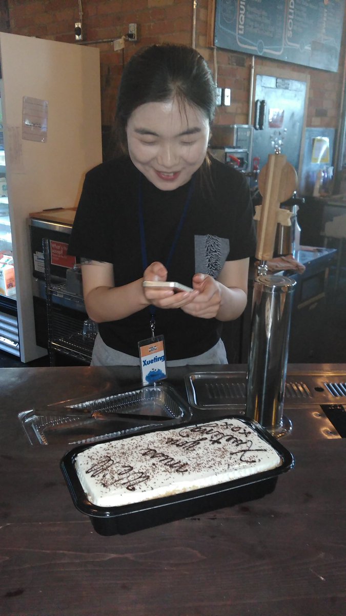 CafeCsi's tweet photo. We miss you Xueting!! Best wishes for you and your career in photo journalism! #youRock enjoy the Rockies https://t.co/VJDzyHFLZq