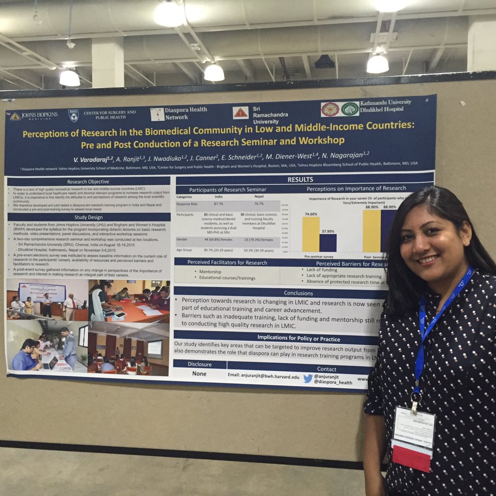 anjuranjit's tweet photo. Team @diaspora_health work in #india &amp; #Nepal got selected for special group poster @AcademyHealth meetin #ARM16 https://t.co/kBZ9800xSO