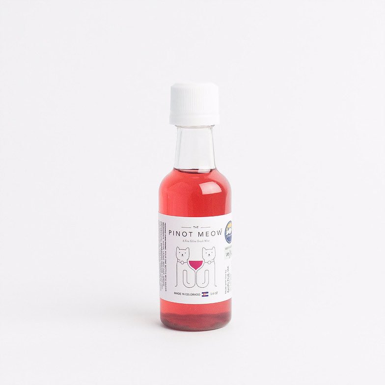 I just bought my cat a bottle of "cat wine" I feel no shame #catlady