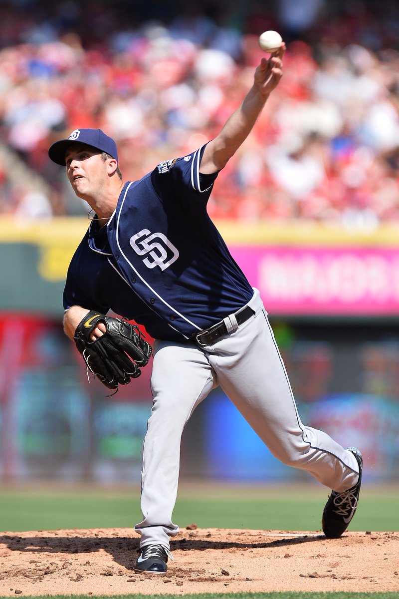 MLBONFOX's tweet photo. Drew Pomeranz today vs the #Reds: 

7IP 3H 0ER 1BB 6K (2-3 HR 2RBI). #Padres #SDvsCIN #MLBonFS1 https://t.co/AWfhSfZXlA