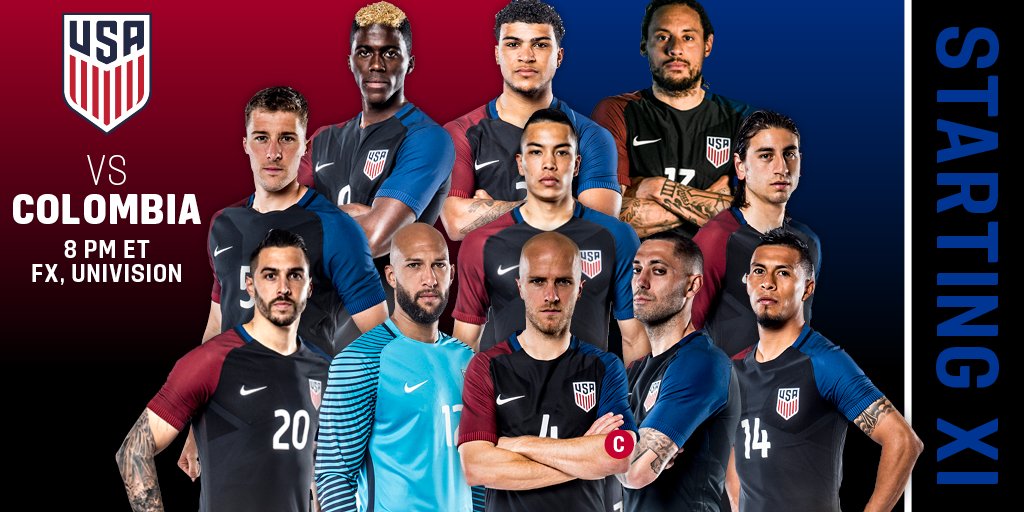 U.S. Soccer MNT on Twitter: "Here is the #USMNT Starting XI for #