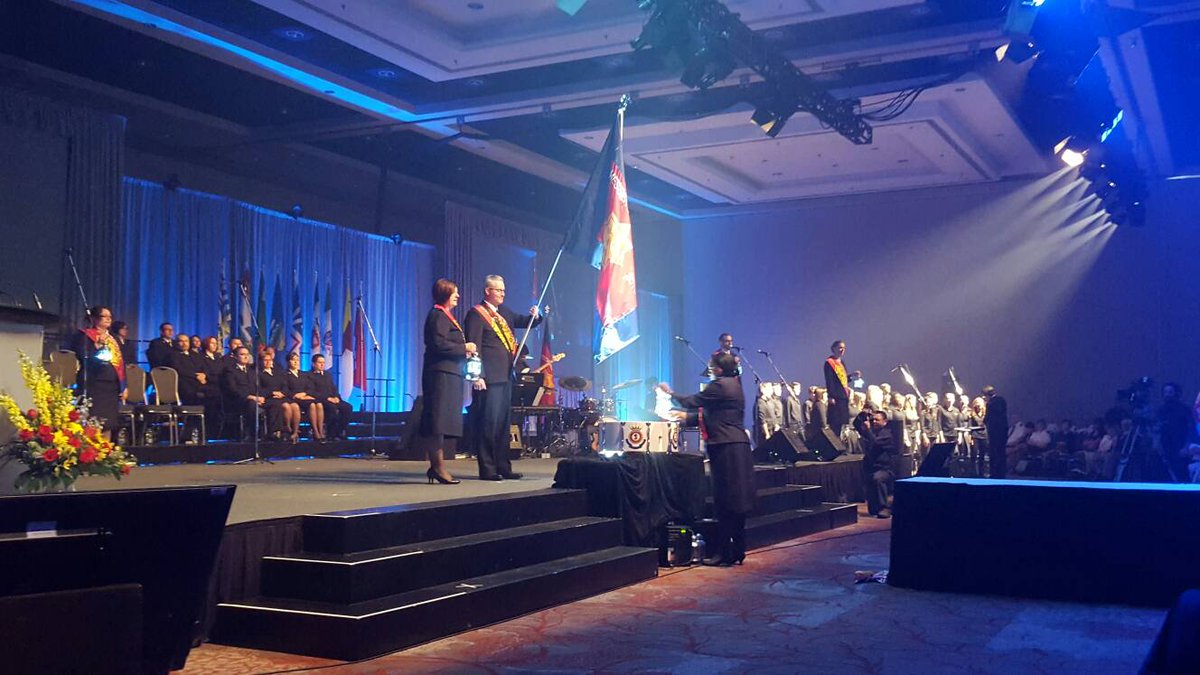 Salvationist's tweet photo. The #MessengersOfLight enter #Commissioning2016 #SalvationArmy https://t.co/WZcRtZFhtP