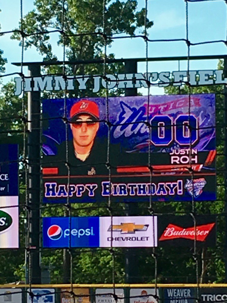 ValHoke30's tweet photo. Throwing out the first pitch "the birthday boy" https://t.co/z8z20YaOZ0