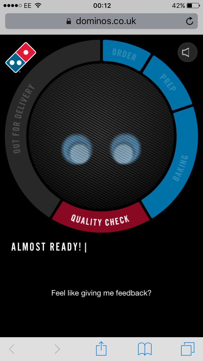 SeanHeagren's tweet photo. Been on this screen for over an hour.... @Dominos_UK   Absolute joke https://t.co/Du65IEsKqb