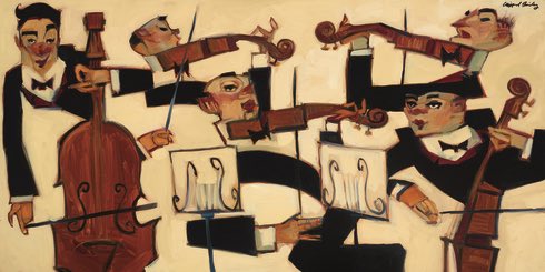 "String Section" by Clifford Bailey
shopcliffordbailey.com
#stringsection #art #jazz #music #musicians #musicislife