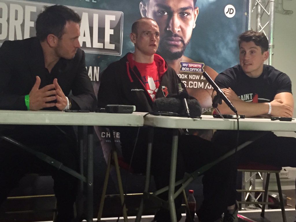 WassermanBoxing's tweet photo. Post-fight press conference underway #GrovesMurray https://t.co/idwMqYCBVN