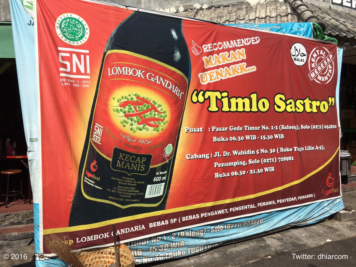 dhiarcom's tweet photo. Timlo Sastro adlh makanan berkuah yg isinya daging ati ampela ayam, telor pindang, sosis goreng. #timlo #timlosastro https://t.co/u9wdgKmUkP