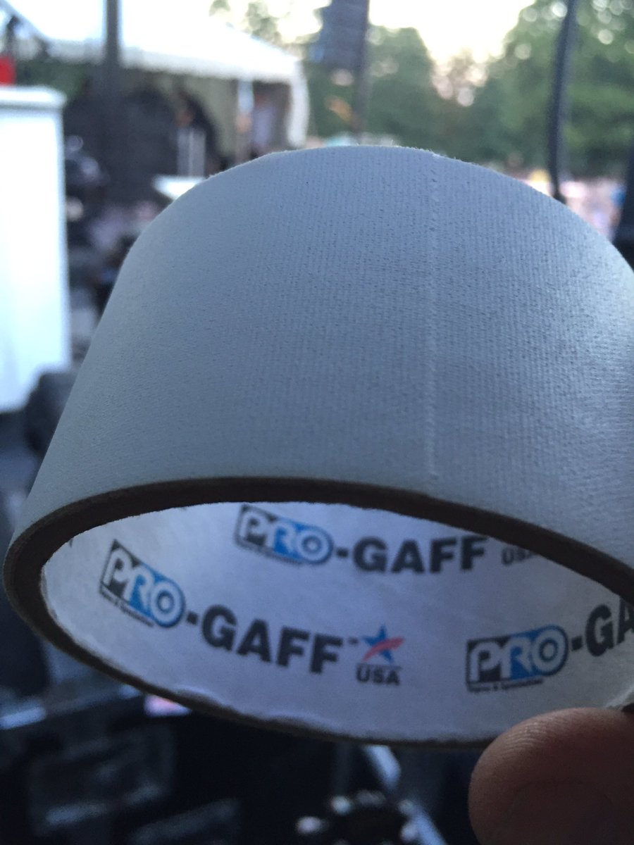 mattmahermusic's tweet photo. About to go back on stage at #FaithFest16 
Someone said "grab the gaff tape"
"What color?"
 @JimGaffigan white https://t.co/naXlQfpNQU