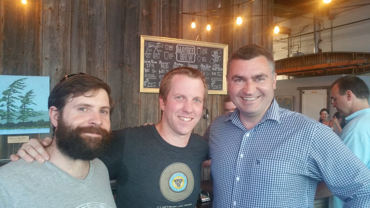 Congrats <a href="/maybeebrew/">Maybee Brewing Co.</a> on tonight's grand opening with local partners <a href="/RedRoverBrew/">RedRover Craft Cider</a> @KingStreetAle <a href="/FrederictonBeer/">FrederictonBeerFest</a>