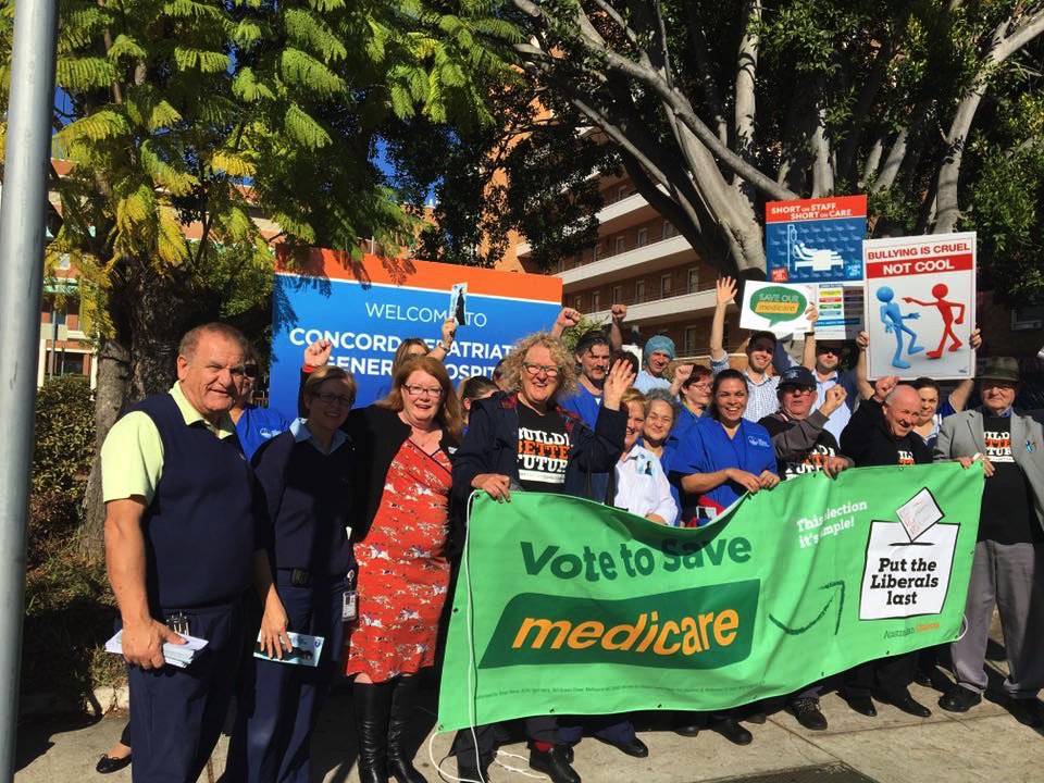 sallymcmanus's tweet photo. The Liberals have cut $millions from Concord Hospital in Reid. Not happy Craig Laundy #ausvotes #liblaunch https://t.co/fNPmmJuBZ8