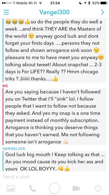 lol because I wouldn't follow him on Twitter.   Get those panties out of a bunch, bb 🤗 https://t.co/