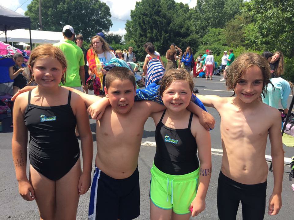 DVSharksSwim's tweet photo. It's a Record!: #1Mixed 8U 100M Relay (Calum, Hazel, Ryan and Taylor). Final time: 1:25.81 &amp; #1 in the PWSL this AM! https://t.co/6FixtYO4yW