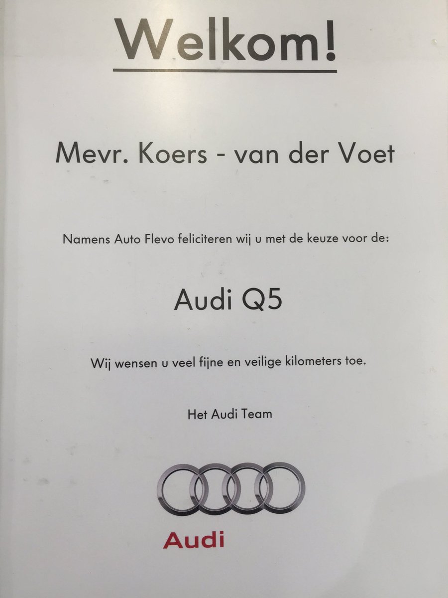 Bij Auto Flevo is het afleveren van een auto een echte belevenis! @AutoFlevoAudi <a href="/perfectdeventer/">Perfect Marketing</a>