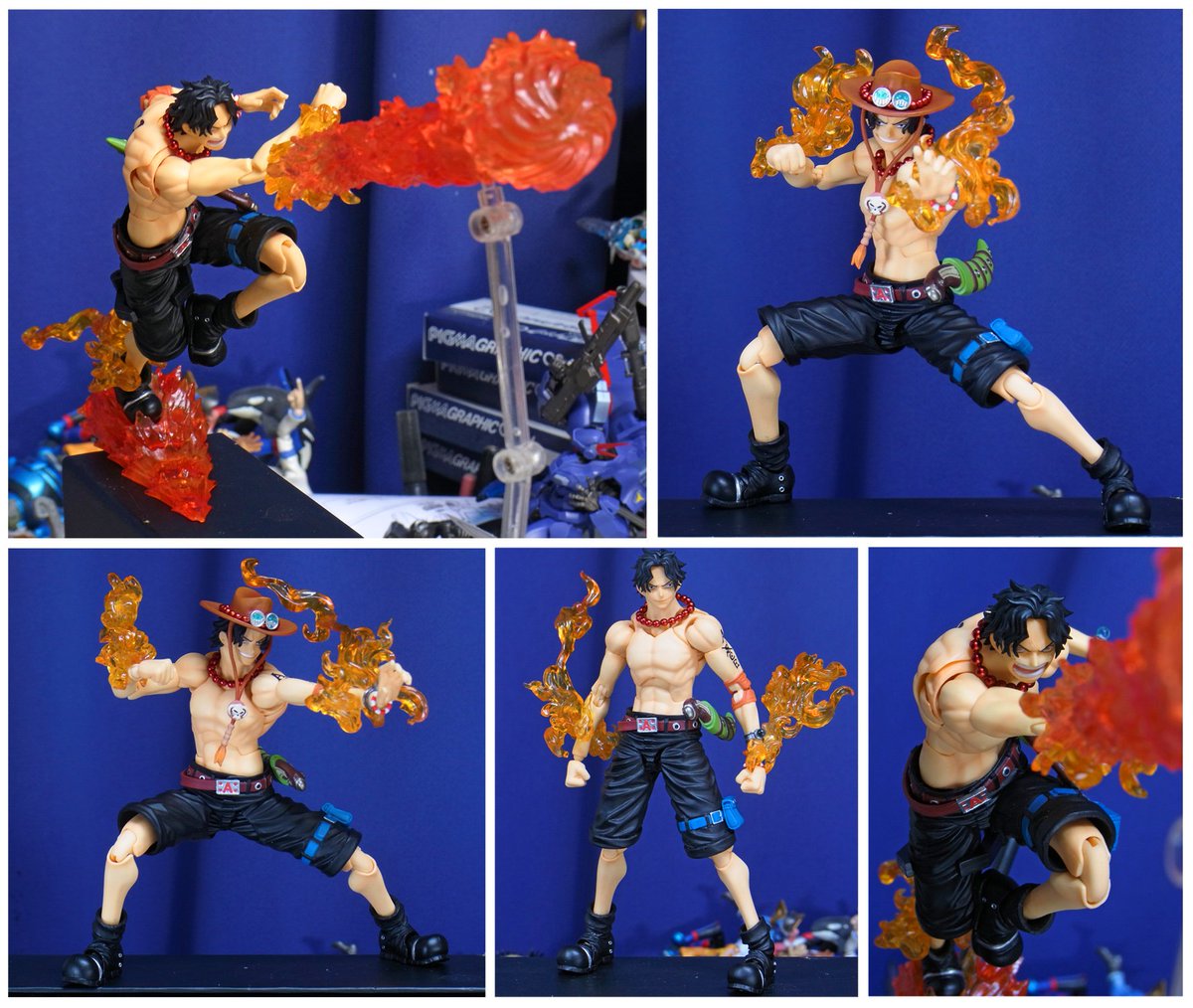 七竈アンノ おねチャ 連載中 ぱち 応援大使 千値練 アメイジング アクションフィギュア ポートガス D エース めちゃくちゃかっこいい カッコいいエースそのもの 他のキャラもほしいのと入手難が辛い