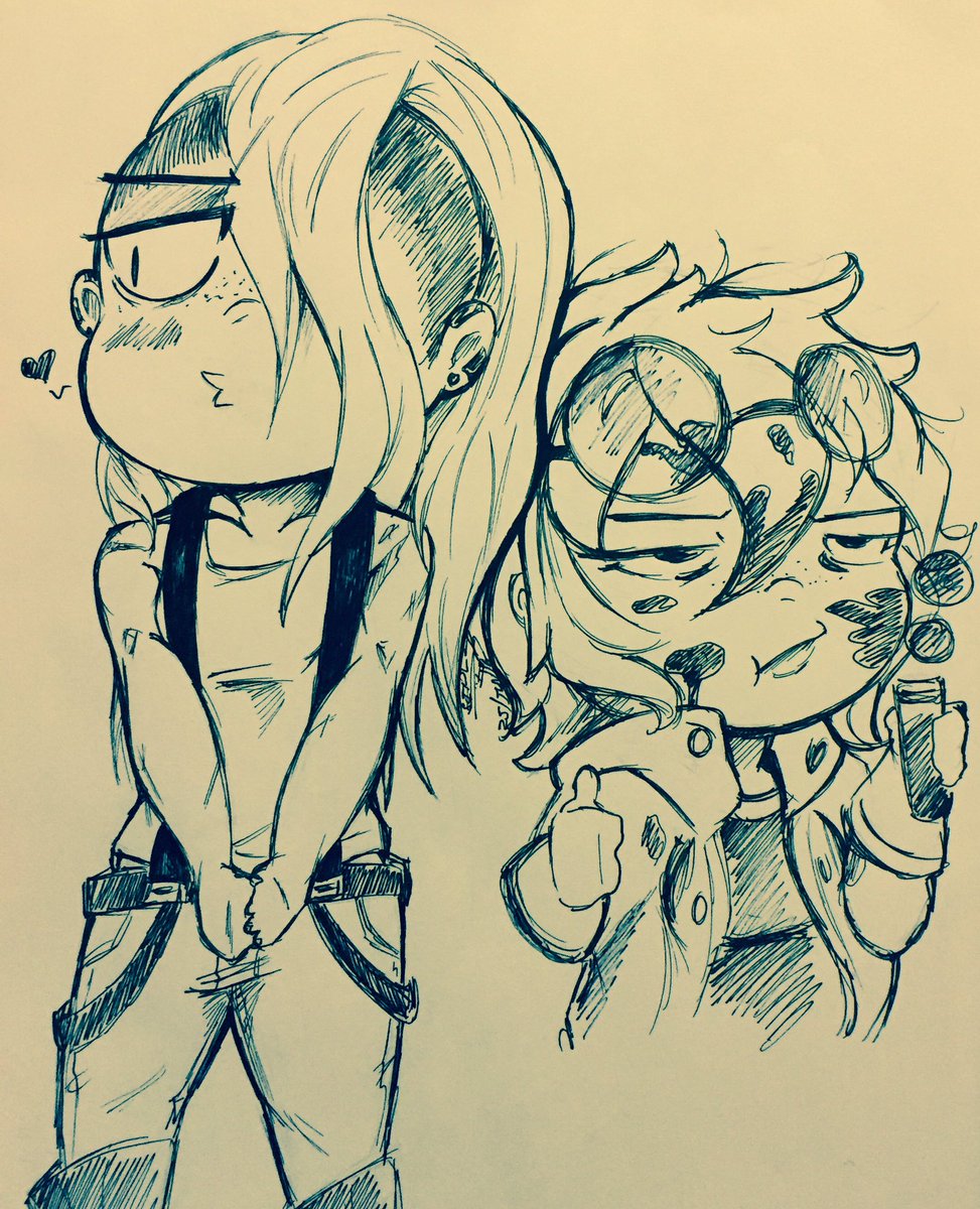 Hallowraven15's tweet photo. #undertale #Undyne #alphys #humanundyne #humanalphys #penwork #fanart https://t.co/uuA9ORC6t6