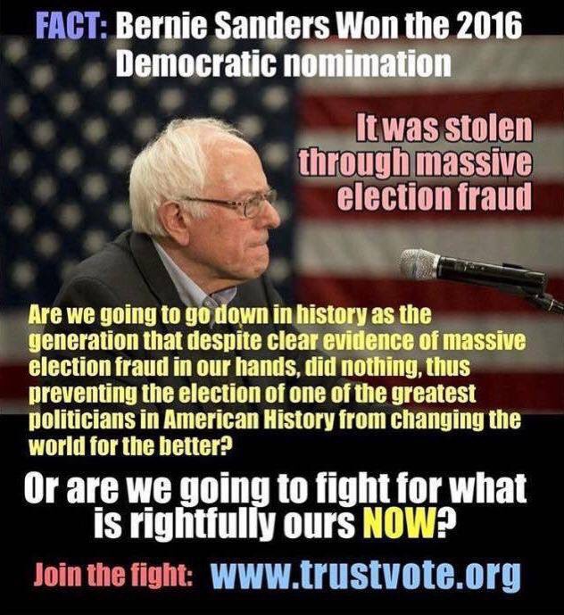 violet29's tweet photo. #FactsWeAlreadyKnew
#DNCCorrupted
#HillaryCorrupted
#SeeYouInPhilly
#BernieOrBust https://t.co/n57gvtbvvq