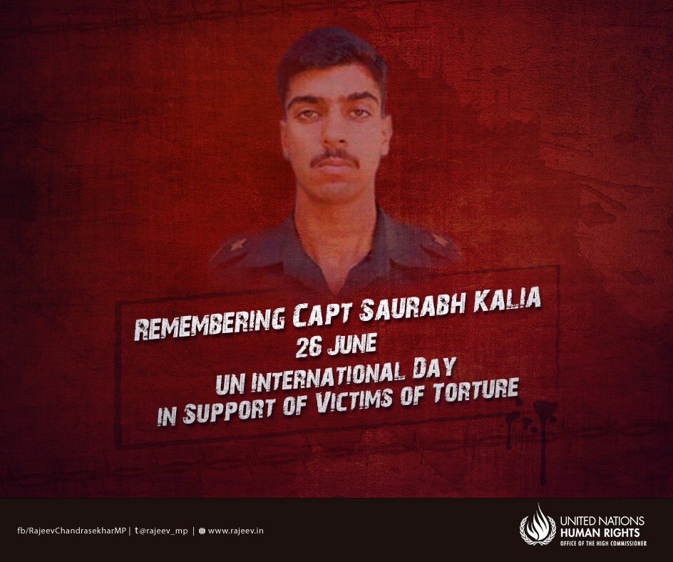 RajeevRC_X's tweet photo. My fight for #Justice4SaurabhKalia continues. #RememberedNeverForgotten UN International Day #victimsof #Torture https://t.co/zSpUWDufKf