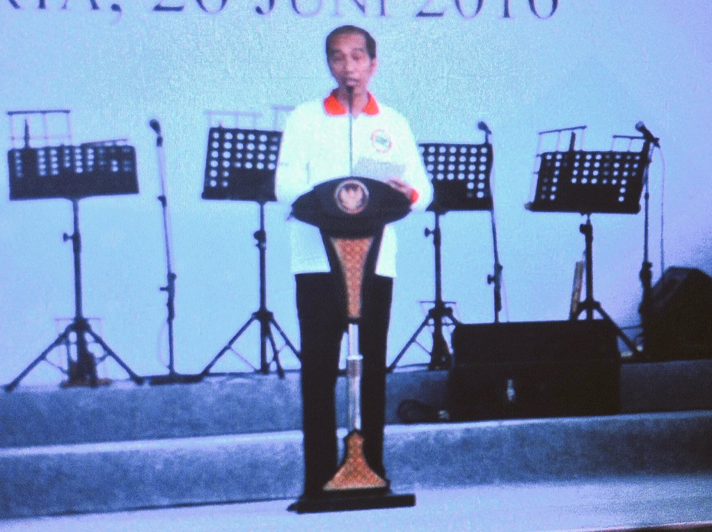 Presiden RI, memberikan sambutan pd perayaan HANI2016, #hani2016