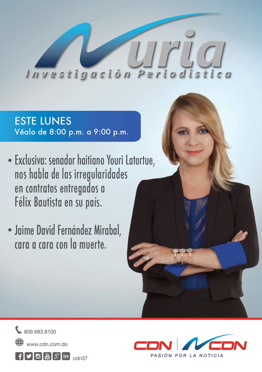 cdn37's tweet photo. Senador haitiano revela irregularidades en contratos entregados a Félix Bautista en Haití, lunes en @NuriaPiera, 8pm https://t.co/letoEqenmG