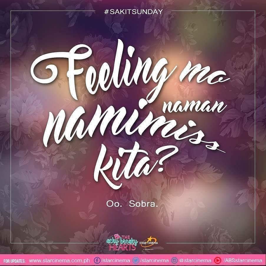 StarCinema's tweet photo. #SakitSunday #TheAchyBreakyHearts this June 29 na! #TeamChinggay https://t.co/A4DxZ1DhSl