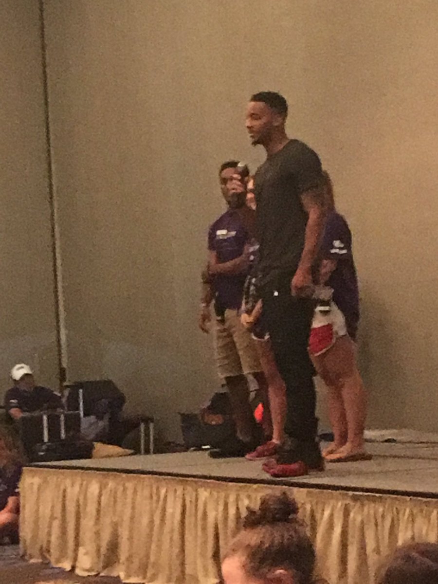 ThisNelly's tweet photo. This meant a lot to the kids! A Surprise appearance by @JDoc_son at Frog Camp! #foreverafrog #TCU https://t.co/4668ZCJiK0
