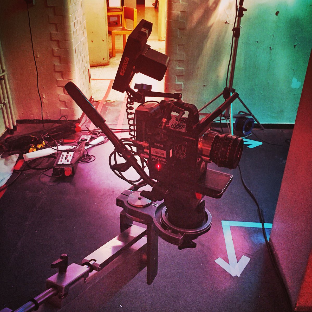 aslam_filmmaker's tweet photo. Till in the #morning still #onshooting. Our first test with @Teradek #wireless #system https://t.co/oYPJryTCS4