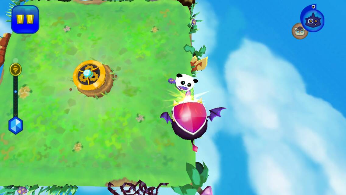 ArcAndAni's tweet photo. Arc in action with his super cool panda hat! #screenshotsaturday #iosdev #indiegame #indiedev #gamedev #mobilegame https://t.co/C8YpdgaGBm