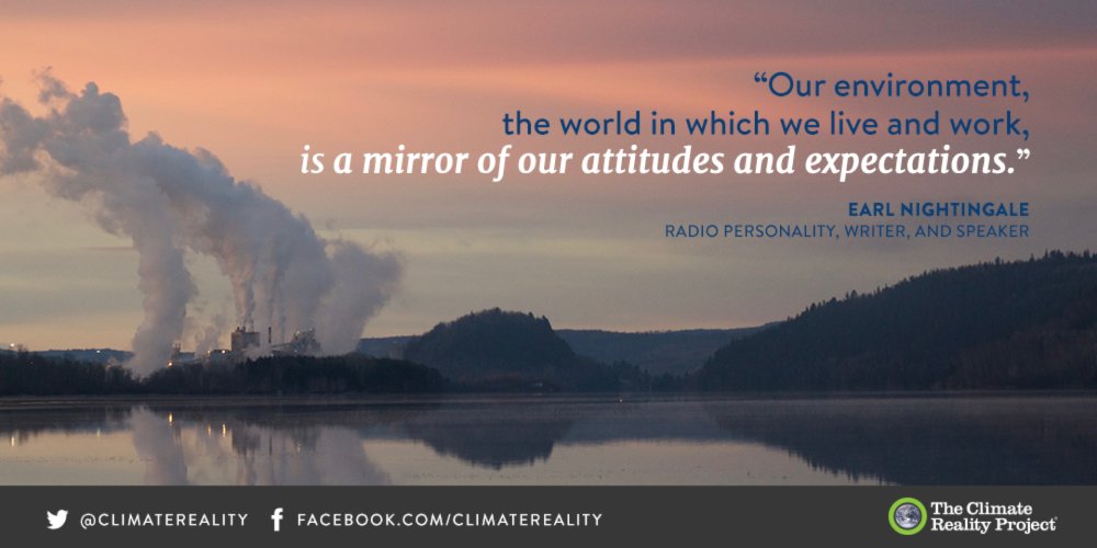 ClimateReality's tweet photo. How we treat the world is a reflection of how we treat ourselves. It’s time to #ActOnClimate for people everywhere. https://t.co/MDZwzLAkK8