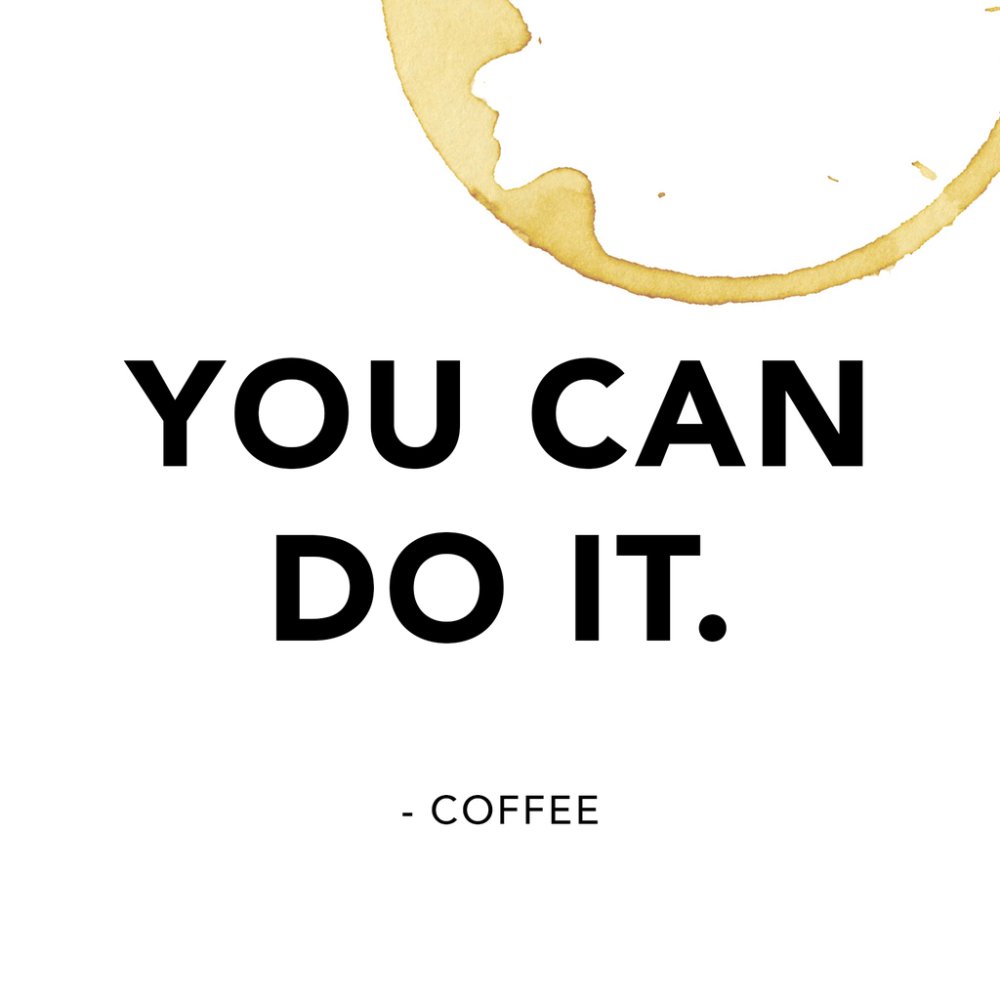 greatist's tweet photo. Today's motivation is brought to you by coffee! https://t.co/gqEiHfc1B4