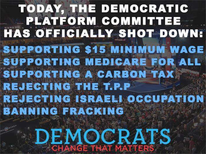 SvenSveetheart's tweet photo. The Party is splitting in half before our eyes. #BernieOrBust #StillBernie #NeverHillary #DropDem https://t.co/dbUpMuEGQG