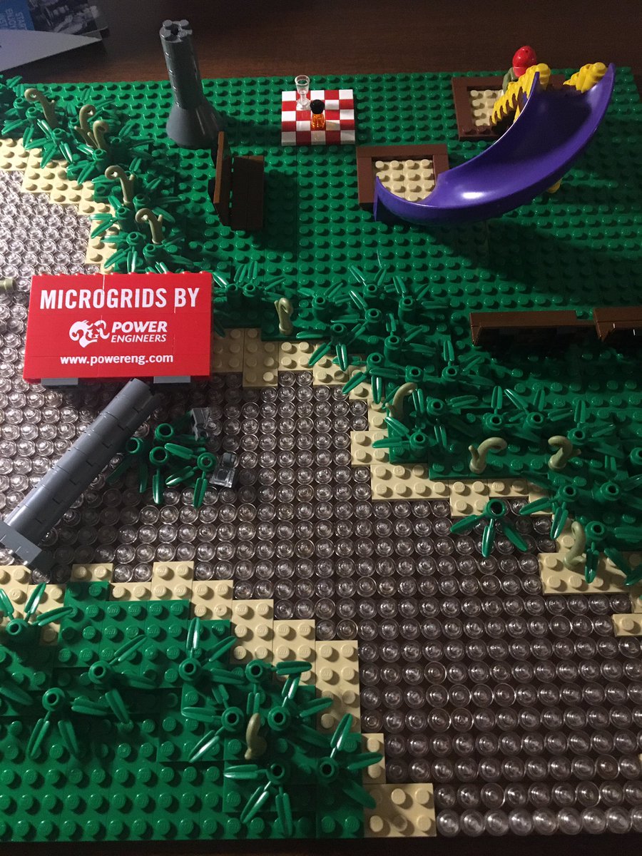 WilkePower's tweet photo. Late nights @HiltonGaslamp prepping for #EsriUC building the @PWREngineers #microgrid w @LEGO_Group.   Booth 224 https://t.co/aicFpzYhcI