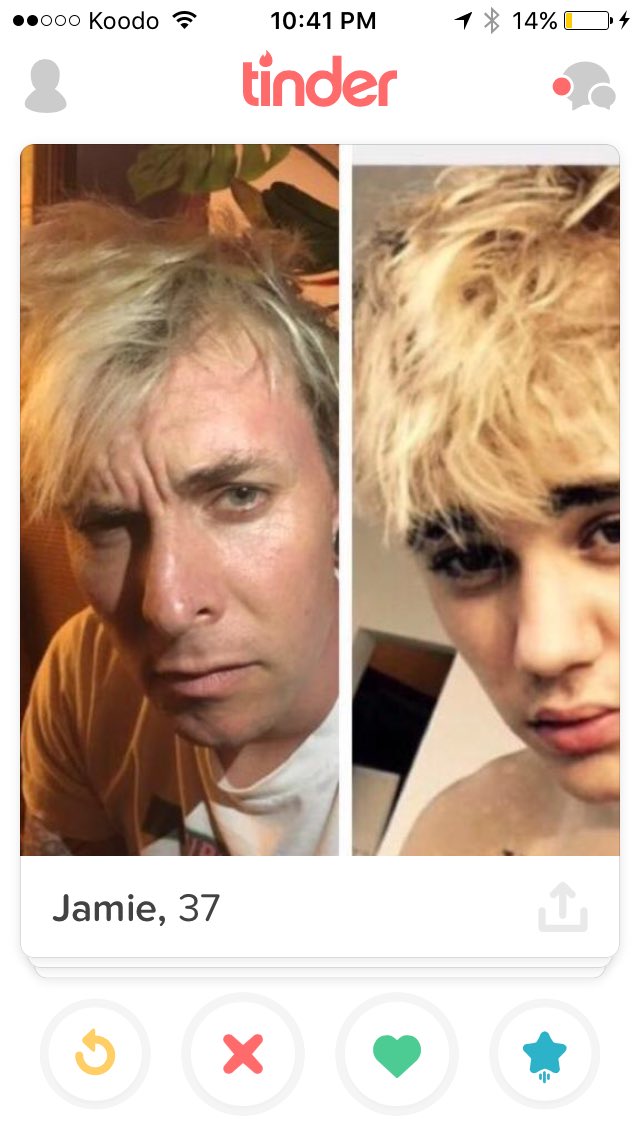 P_macnificent's tweet photo. Just swiped left 55 times in a row! #Tinder wtf? #geturshittogether #isthisguyserious https://t.co/a6i713Xzex