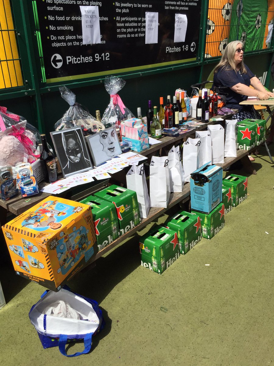 KRGMaintenance's tweet photo. Tons of prizes here at the 5th KRG Charity Cup, Sue Trusler memorial match! Come down to chase! Kick off in 15 mins! https://t.co/7cCfju8z1P