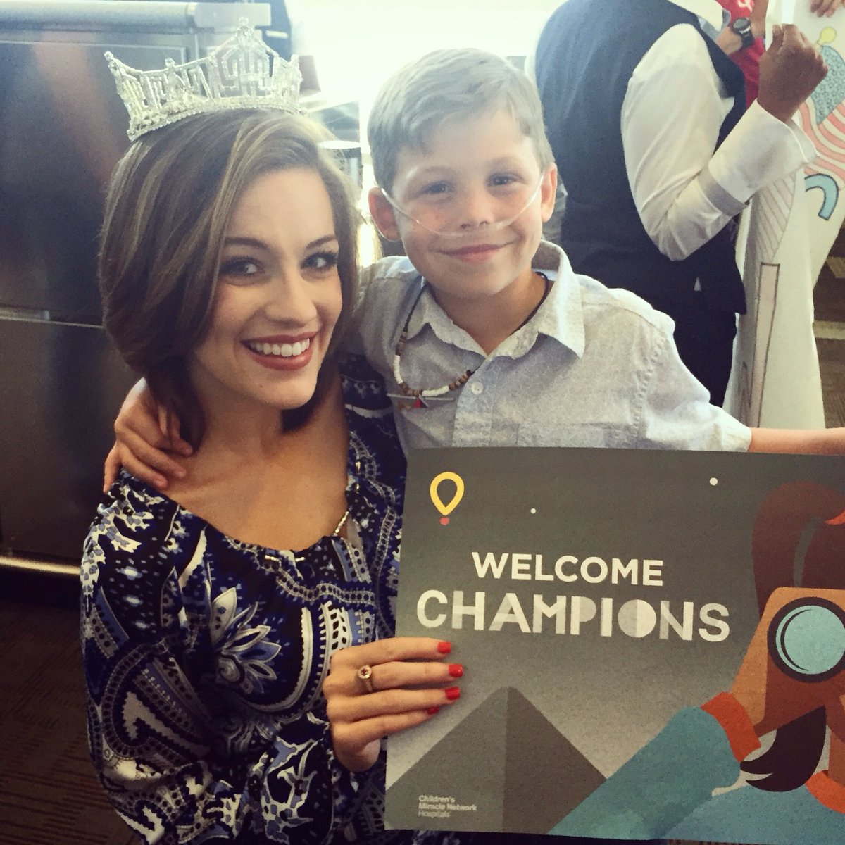 Welcoming the @CMNHospitals #ChampionsForKids to DC with <a href="/MissAmerica/">Miss America</a>! Congratulations Champions!!